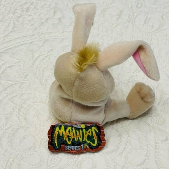 Meanies Lucky the Rabbit Series 2 Bean Bag plush bunny with tag Excellent - new - Picture 3 of 5